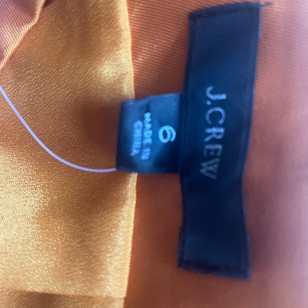 J. Crew Vibrant Orange Pencil Skirt - Picture 3 of 4